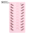 New Half Eyelashes False Lashes 5/10 Pairs 3D Mink Lashes Natural Eyelash Extension Cat Eye Eyelashes Makeup faux Cils maquiagem