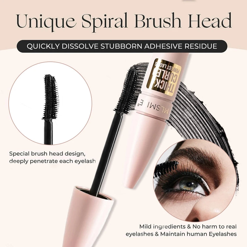 5 Colors Mascara Thick Long Curling Waterproof Liquid Fiber Mascara Long-lasting Mascara Eyelash Extension Large Eye Makeup.