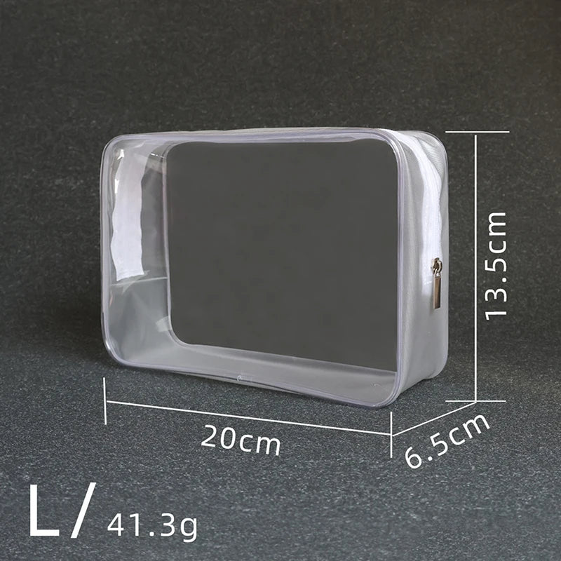 Transparent PVC Bags Travel Organizer Clear Makeup Bag Beautician Cosmetic Bag Beauty Case Toiletry Bag Make Up Pouch Wash Bags
