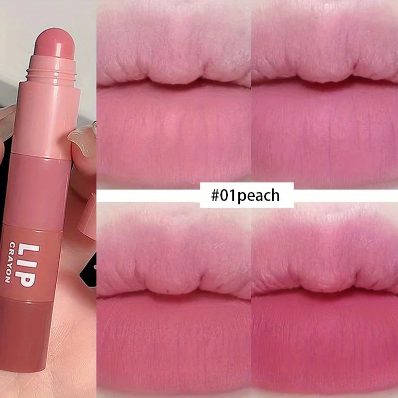 2024 New Lip Glaze Matte Velvet Crayon Lipstick Soft Lip Gloss Cosmetics Lip Tint set