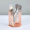 1 metal iron makeup brush storage bucket/office stationery storage basket/stainless steel multi-function storage box