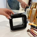 Small Cosmetic Bag for Purse Mini Makeup for Cute Clear Pouch Travel Organizer Case for Toiletry Waterproof Square Pouch Zipper