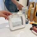 Small Cosmetic Bag for Purse Mini Makeup for Cute Clear Pouch Travel Organizer Case for Toiletry Waterproof Square Pouch Zipper
