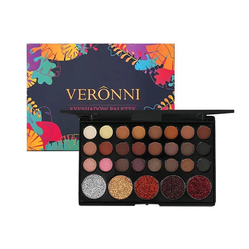 Eyeshadow Palette 29 Colors Eyeshadow Shimmer Glitter Nude Cosmetics Pearlescent Earth Color Eye Makeup Eyeshadow Women's makeup