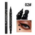 Dragon Ranee Double head Star Seal Eyeliner waterproof non-smudging novice heart plum embellished eye tail eyeliner