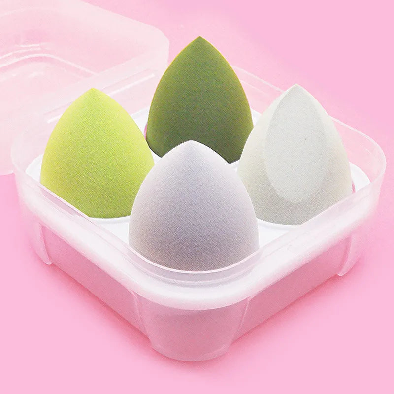 4Pc Beauty Egg Makeup Blender Cosmetic Puff Makeup Sponge Cushion Foundation Powder Sponge Beauty Tool Women Make Up Accessories