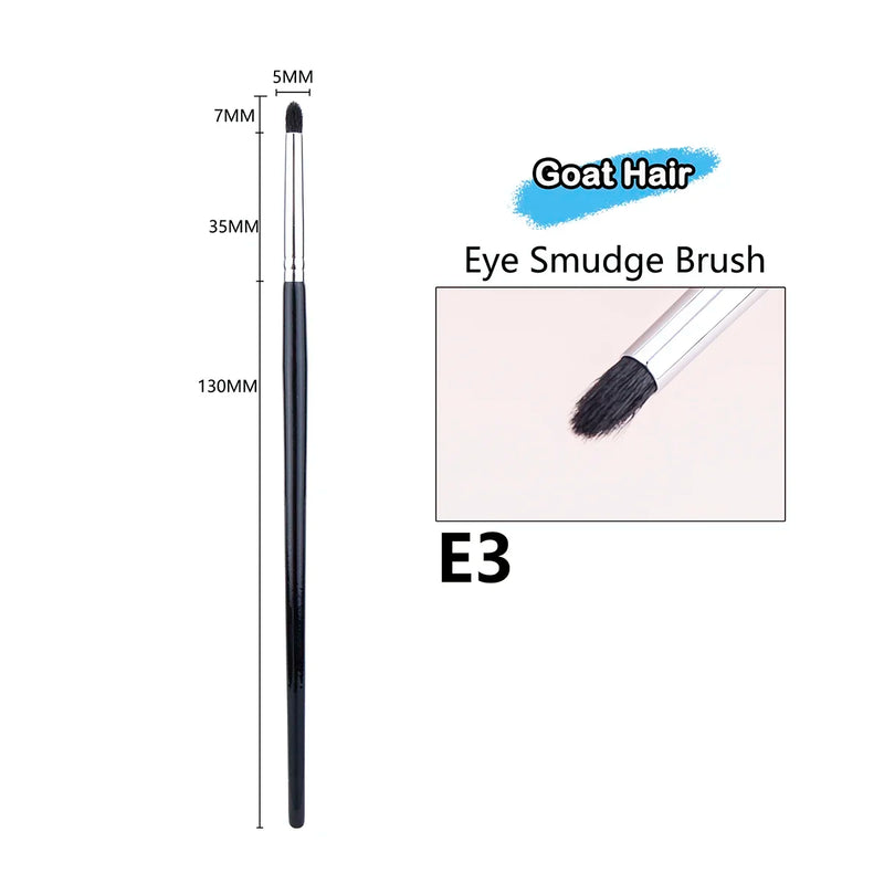 Small Smoky Liner Makeup Brushes Eyeliner Smudge Brush Precision Smudge Makeup Brush Horse Hair Eyeshadow Smudge Brush