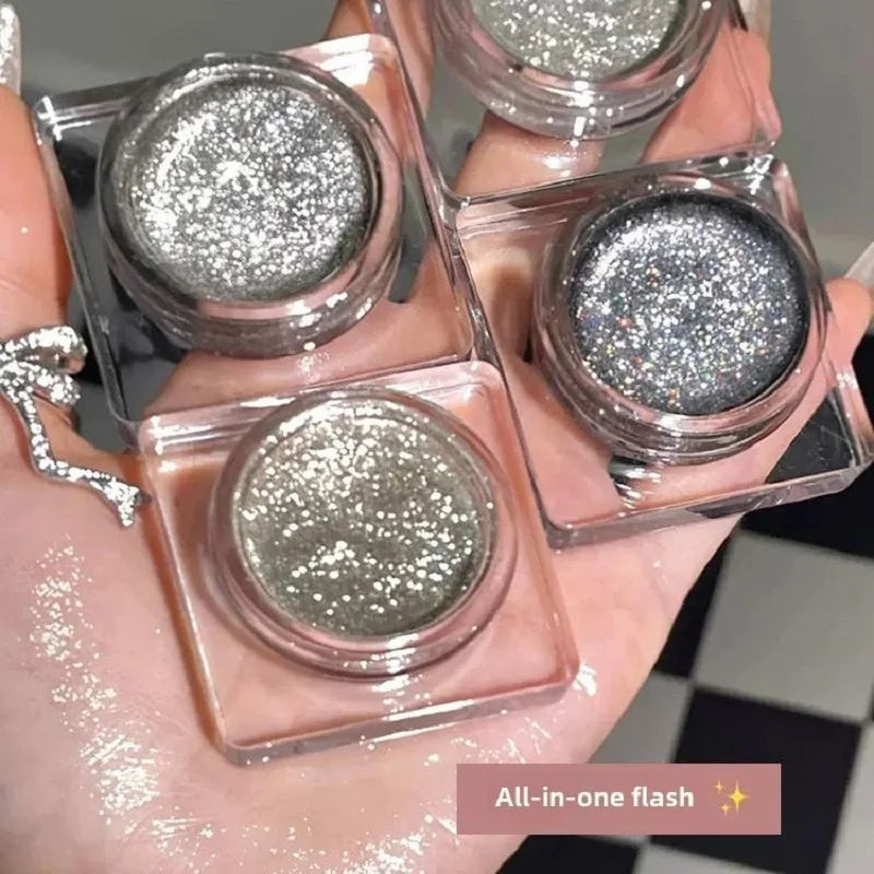 Natural gloss pearlescent matte diamond eyeshadow eye makeup high-end atmosphere
