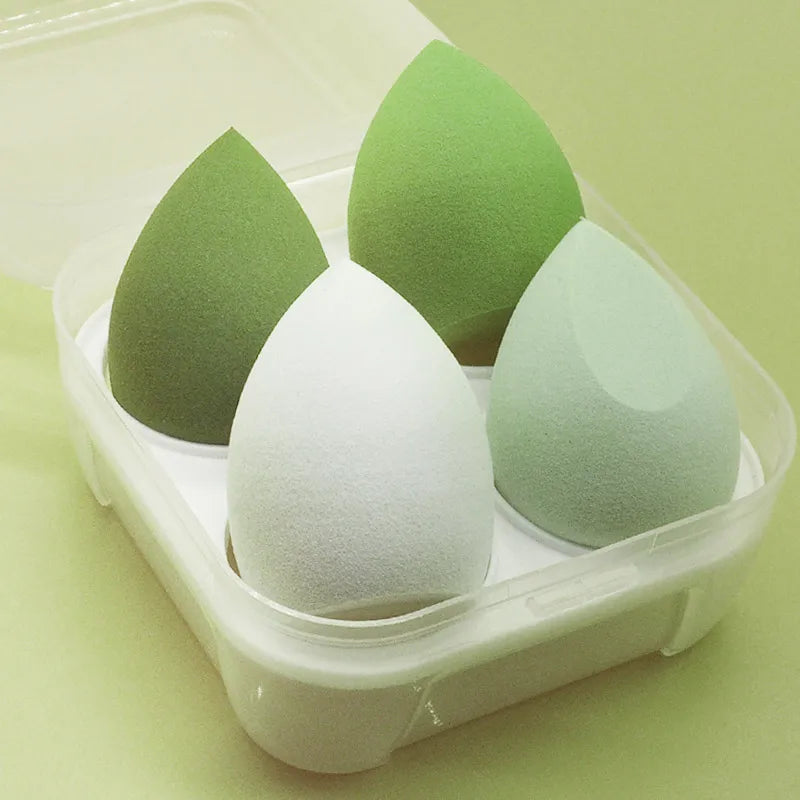 4Pc Beauty Egg Makeup Blender Cosmetic Puff Makeup Sponge Cushion Foundation Powder Sponge Beauty Tool Women Make Up Accessories