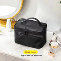 1PCS Women Men Necessary Portable Cosmetic Bag Transparent Travel Organizer Fashion Large Black Toiletry Bags Makeup Pouch