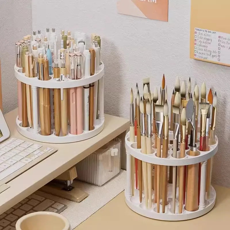 Multi-function storage rack, pen holder, oil paintbrush, perforated storage, pen holder, painting tools, desktop makeup brush
