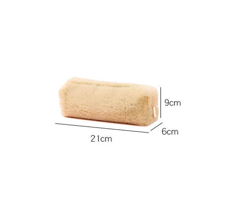 Fur Makeup Bags for Women Soft Travel Cosmetic Bag Organizer Case Young Lady Girls Make Up Case Necessaries 1 Pc Solid Handbags