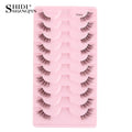 New Half Eyelashes False Lashes 5/10 Pairs 3D Mink Lashes Natural Eyelash Extension Cat Eye Eyelashes Makeup faux Cils maquiagem