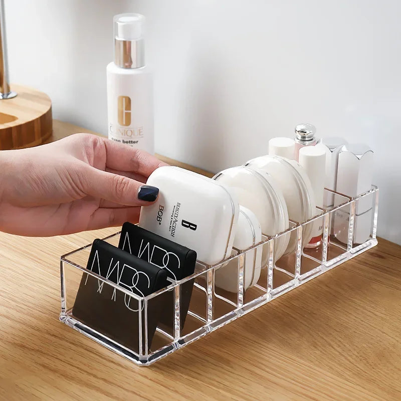 Clear Acrylic Makeup Cosmetics Organizer Storage Box Compact Jewelry and Cosmetic Storage Box for Vanity and Dresser