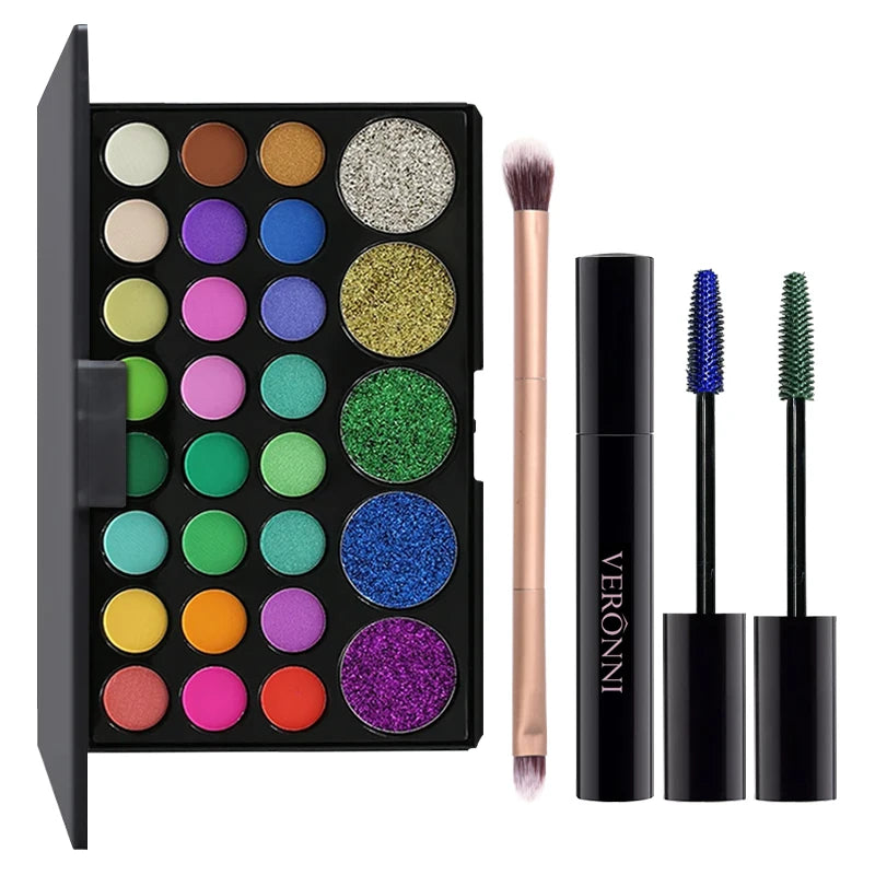 Eyeshadow Palette 29 Colors Eyeshadow Shimmer Glitter Nude Cosmetics Pearlescent Earth Color Eye Makeup Eyeshadow Women's makeup