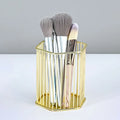 1 metal iron makeup brush storage bucket/office stationery storage basket/stainless steel multi-function storage box
