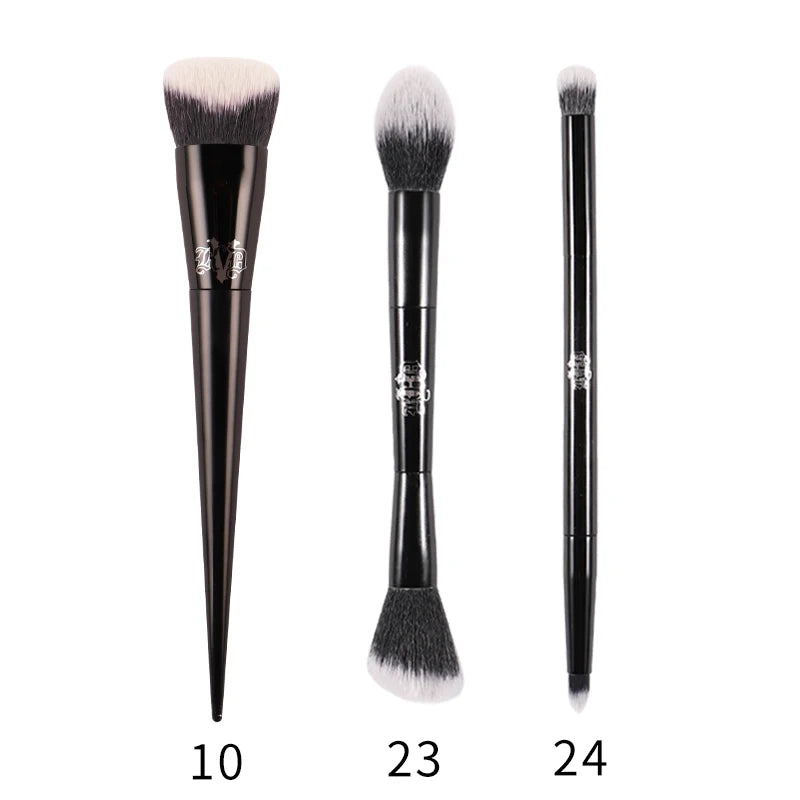 Kat Von D  Makeup Brush Set & Kit Foundation Blush Highlight Concealer Powder Sculpting Eyeshadow Brush KVD Brand Makeup Brush