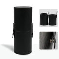 PU Leather Makeup Brush Bucket Portable Travel Cosmetic Bag Multi-Function Dust-Proof Waterproof Makeup Brush Cylinder