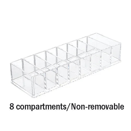 Clear Acrylic Makeup Cosmetics Organizer Storage Box Compact Jewelry and Cosmetic Storage Box for Vanity and Dresser