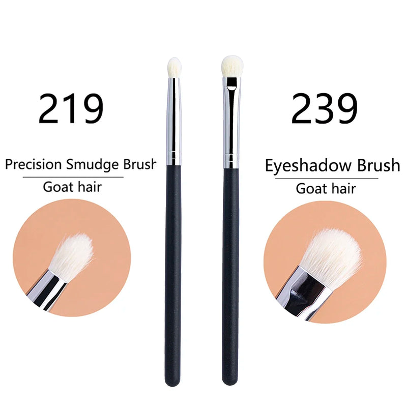 Makeup Eyeshadow Brushes Flat Eye Shadow Shader crease Blending Brushes Goat Hair Eye Shadow Liquid Cream Powder Make Up Tool
