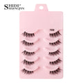 New Half Eyelashes False Lashes 5/10 Pairs 3D Mink Lashes Natural Eyelash Extension Cat Eye Eyelashes Makeup faux Cils maquiagem