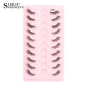 New Half Eyelashes False Lashes 5/10 Pairs 3D Mink Lashes Natural Eyelash Extension Cat Eye Eyelashes Makeup faux Cils maquiagem
