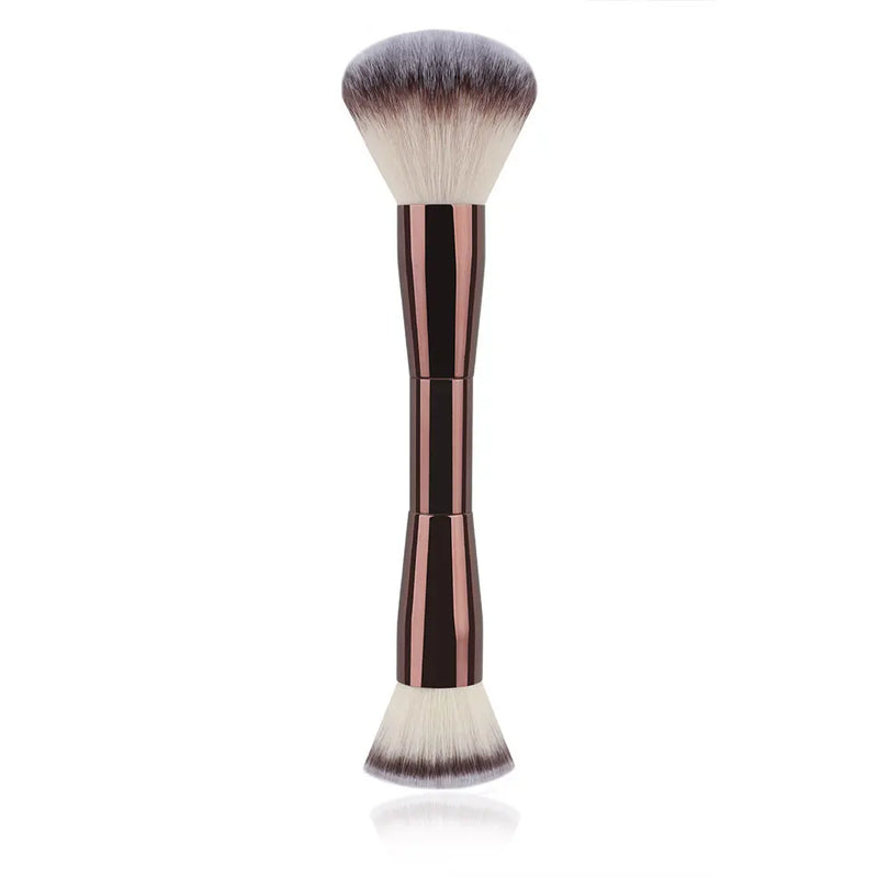 3 styles Double-headed Makeup Brush With Soft Bristles Foundation Brush Blush Brush BB Cream Makeup Brush Portable Makeup Tool