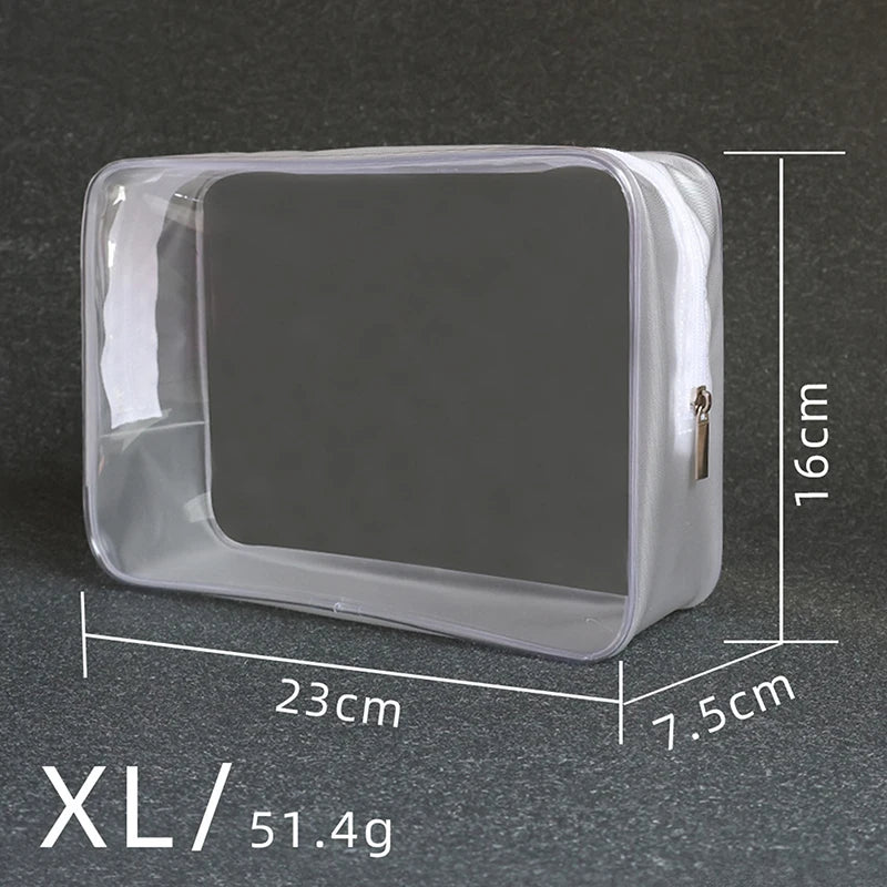 Transparent PVC Bags Travel Organizer Clear Makeup Bag Beautician Cosmetic Bag Beauty Case Toiletry Bag Make Up Pouch Wash Bags