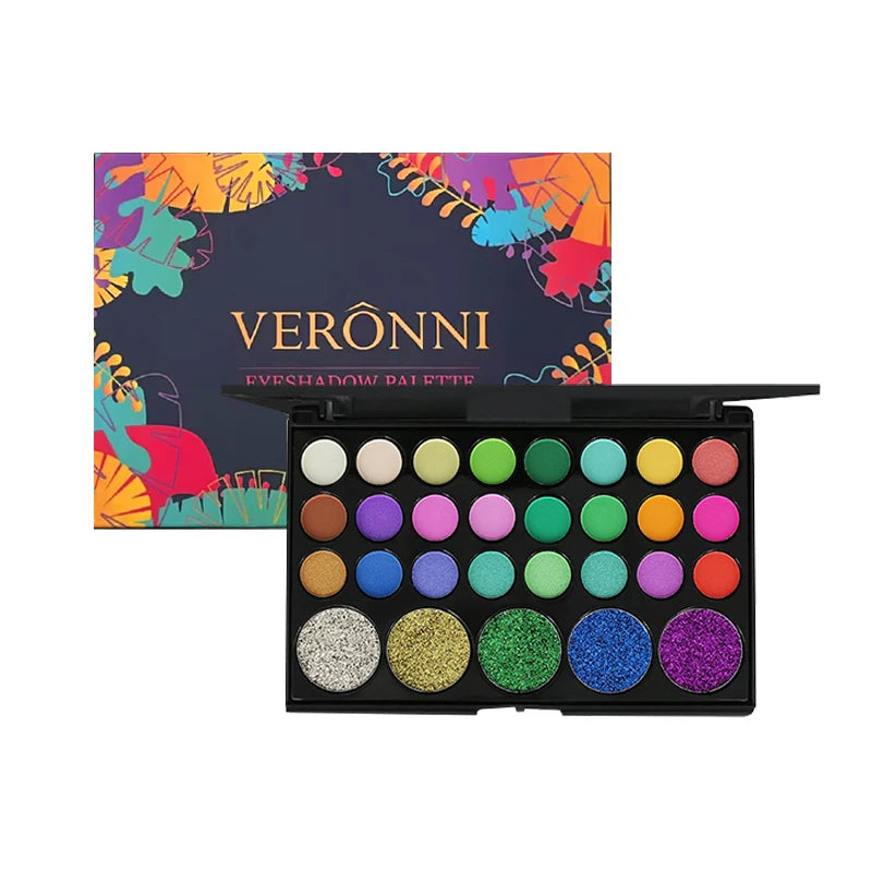 Eyeshadow Palette 29 Colors Eyeshadow Shimmer Glitter Nude Cosmetics Pearlescent Earth Color Eye Makeup Eyeshadow Women's makeup